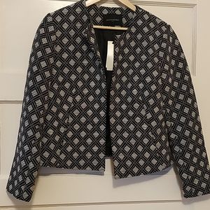Black and White woven blazer